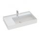 Dansani Luna Azym 81 asymmetrisk h�ndvask t/m�bel - H�jre - 1 hanehul