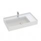 Dansani Luna Azym 81 asymmetrisk h�ndvask t/m�bel - Venstre - 1 hanehul