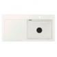 Lavabo Mera 100 SL porcel�nsk�kkenvask - Vask til h�jre/sort afl�b