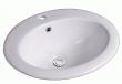 Lavabo Gino porcel�nsvask t/nedf�ldning - Hvid