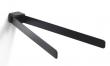 Hefe Piren dobbelt h�ndkl�deholder - Mat sort