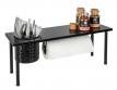 Wenko k�kkenorganiser m/hylde og k�kkenrulleholder - Mat sort