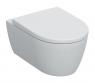 Geberit iCon v&aelig;gh&aelig;ngt toilet m/s&aelig;de og Rimfree - Mat hvid