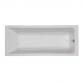 Str�mberg Quantum badekar t/indbygning - 160 x 70 - 1 rygl�n