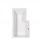 Str�mberg Quantum badekar t/brus - 170 x 70/85 - Venstre - 1 rygl�n