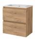 Sanibell Basicline mini m�bels�t 60 m/integrerede greb - Whiskey eg