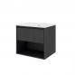 Sanibell Proline 60 m�bels�t m/1 skuffe og hylde - Sort eg
