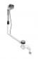 Duravit af- og overl�bss�t Quadroval m/ vandp�fyldning - Krom