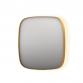 Sanibell Ink SP30 superellipse spejl m/backlight, varme og sensor 80 x 80 cm - B�rstet mat guld
