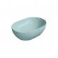 GSI Pura 50 oval fritst�ende bowlevask - Uden hanehul - Ghiaccio