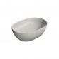 GSI Pura 50 oval fritst�ende bowlevask - Uden hanehul - Cenere