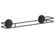 Beslagsboden Puck selvkl�bende enkel h�ndkl�destang - 500mm - Mat sort