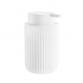 Beslagsboden Wave s�bedispenser t/bord - Mat hvid