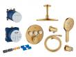 Grohe SmartControl komplet brusesystem med SmartActive brus til indbygning/loft - B�rstet Cool Sunrise