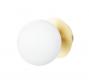Cass�e Muro v�glampe - Hvidt glas/messing base