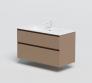 Str�mberg Lux 100 vaskeskab m/2 skuffer - Cocoa brun