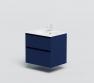Str�mberg Lux 60 vaskeskab m/2 skuffer - Dyb bl�