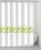 Hefe badeforh�ng m/gr�nne blade 180 x 200 cm