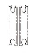 Altech endegavl s&aelig;t til radiator type 22, h&oslash;jde 500mm. For Compact 4, 6 samt P4