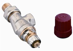 Danfoss RA-N radiatorventil i omvendt vinkell&oslash;bende - 3/8"