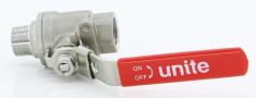 Unite Kuglehane syrefast rustfrit st�l Muffe/Nippel 1/2