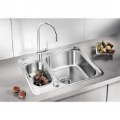 Blanco Lantos 6-IF k�kkenvask - incl. skyllesk�l - Rustfrit st�l