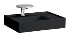 Kartell by Laufen 60 h�ndvask t/v�g eller m�bel - 1 hanehul - Uden overl�b - Sort h�jglans