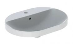 Geberit Variform 60 ellipse h�ndvask m/bagkant t/nedf�ldning - 1 hanehul
