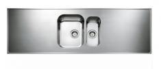 Intra AG18C-KV st�lbordplade k�kkenvask - Vendbar - Dobbelt - 180 cm