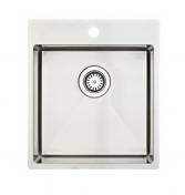 Lavabo Kubus 440 Soft k�kkenvask - Rustfrit st�l