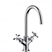 AXOR Montreux 210 h�ndvaskarmatur m/svingtud og bundventil - Krom