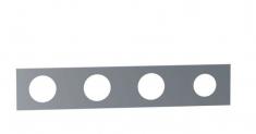Vola 5004B 4-huls d�kplade - �39/�39/�39/�33 - Krom