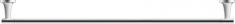Duravit Starck T h�ndkl�destang - 81 cm - Krom