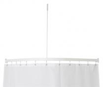 Van Der P Forh�ngsstang Profil5001 Flad skinne 15x33mm, 90x90cm m/loftst�tte - Hvid