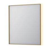 Sanibell Ink SP32 firkantet spejl m/backlight, varme og sensor 70 x 80 cm - B�rstet mat guld