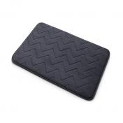 Hefe Mousse badem&aring;tte i memory foam 50 x 80 cm - Antracit