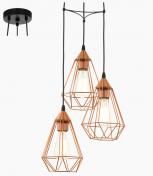 Eglo Tarbes klyngependel �175 - Kobber