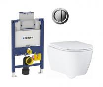 Grohe Essence Rimless toiletpakke inkl. s�de m/soft-close, lav cisterne og krom betjening