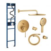 Grohe Essence 310 komplet brusesystem m/Shower Frame - B�rstet Cool Sunrise