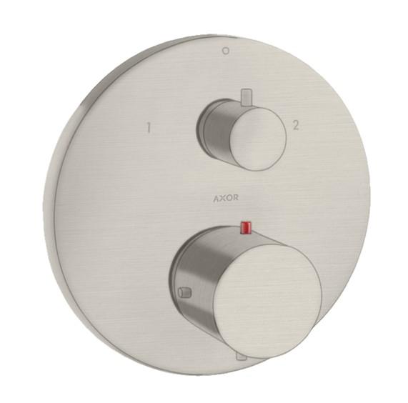AXOR Starck indbygningsarmatur til brus eller kar - Rustfri st&aring;l-optik