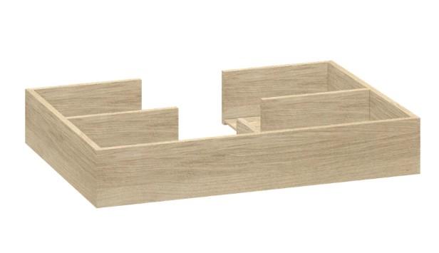 Dansani skuffeindsats m/udskr&aelig;ring - 40x28 cm - Egetr&aelig;