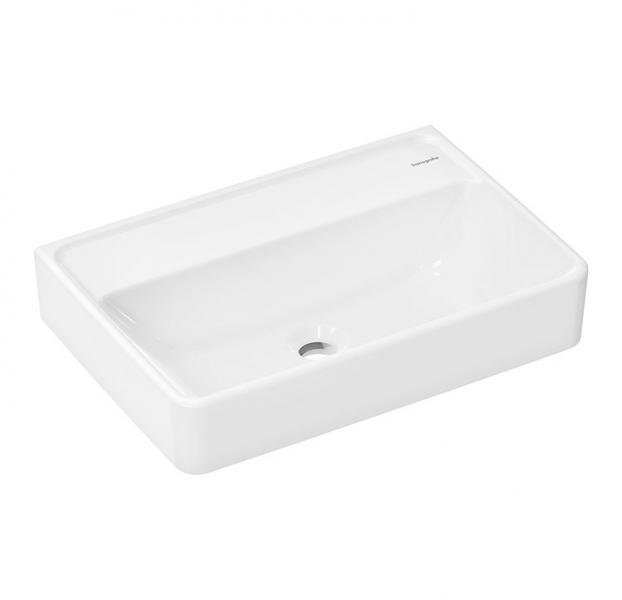 hansgrohe Xanuia Q 55 kompakt h&aring;ndvask t/v&aelig;g - Uden overl&oslash;b - Uden hanehul