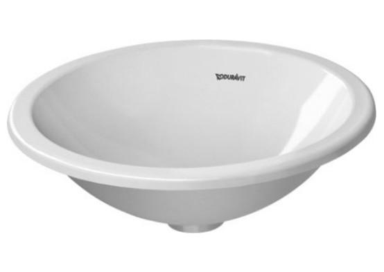 Duravit Architec &Oslash;45 vask t/nedf&aelig;ldning - Uden hanehul