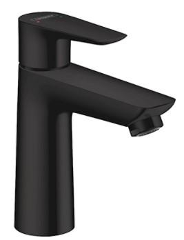 hansgrohe Talis E 110 h&aring;ndvaskarmatur u/bundventil - Mat sort