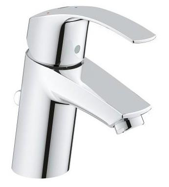 Grohe Eurosmart h&aring;ndvaskarmatur m/bundventil og vandsparer