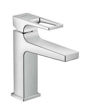 Hansgrohe 1-grebs h&aring;ndvaskarmatur 110 med b&oslash;jlegreb og l&oslash;ft-op bundventil