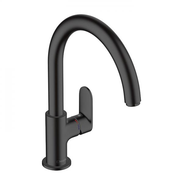 hansgrohe Vernis Blend M35 210 k&oslash;kkenarmatur m/svingtud - Mat sort