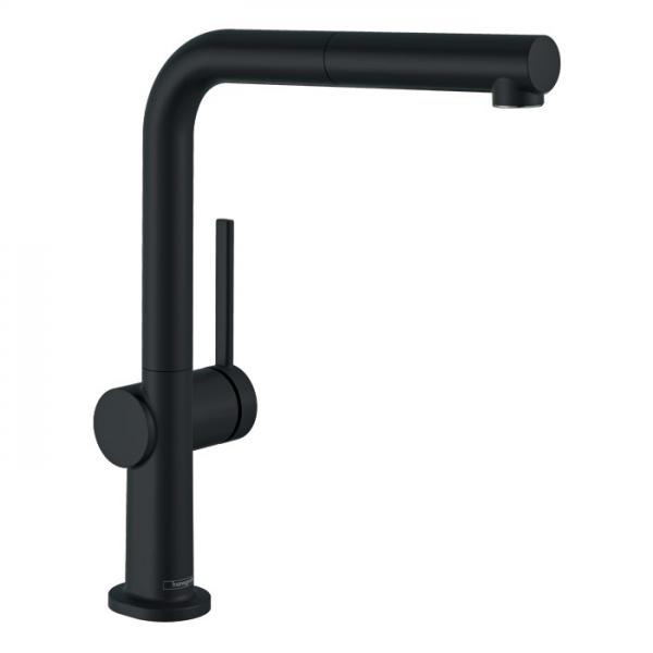 hansgrohe Talis M54 k&oslash;kkenarmatur m/L-tud og udtr&aelig;k - Mat sort