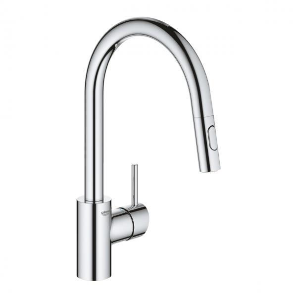 Grohe NEW Concetto k&oslash;kkenarmatur m/udtr&aelig;k og Dual spray - Krom