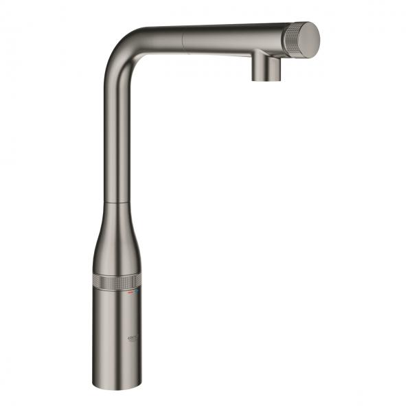 Grohe Essence SmartControl k&oslash;kkenarmatur - B&oslash;rstet hard graphite